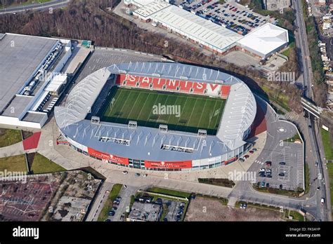 Saint Helens "Saints" rugby stadium, NW England, UK Stock Photo - Alamy