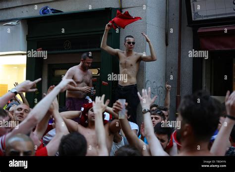 Liverpool fans in Madrid ahead of the Champions League final of ...