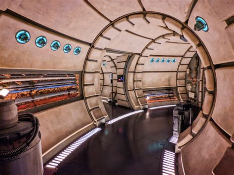 Interior of Millenium Falcon at Star Wars Galaxys Edge Batuu Hollywood Studios Disney World ...