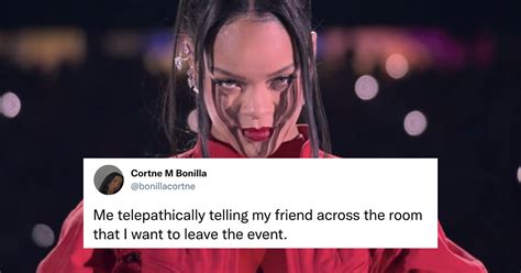 25 Of The Best Memes And Tweets About Rihanna's Super Bowl LVII Halftime Show