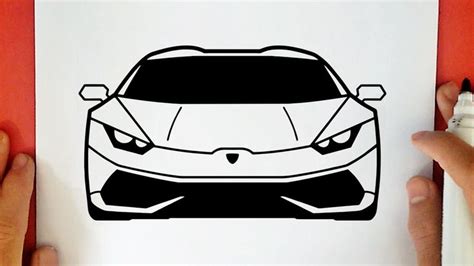 CÓMO DIBUJAR UN LAMBORGHINI HURACAN | Dibujos de autos faciles, Dibujos ...