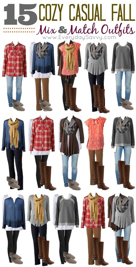 15 Cozy Casual Fall Mix and Match Outfits from Kohls - Everyday Savvy