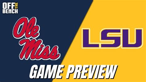 LSU vs Ole Miss game preview - YouTube