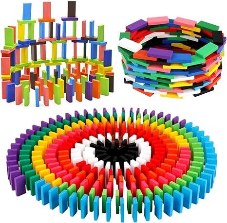 Amazon.com: BigOtters Super Domino Blocks, 360PCS Bulk Domino Start Kit ...