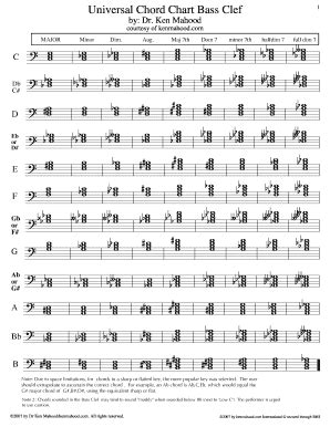 Bass Clef Chords - Fill Online, Printable, Fillable, Blank | pdfFiller