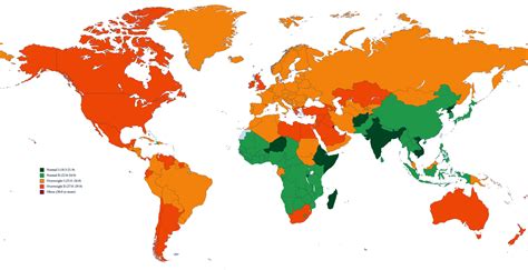 Obesity rates worldwide - Vivid Maps