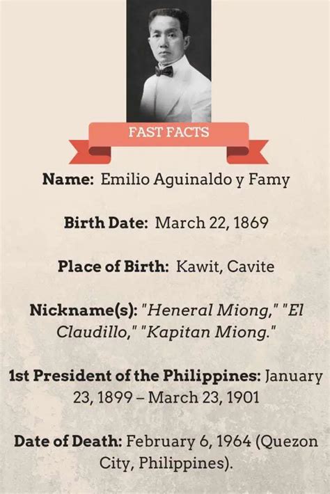 16 Interesting Facts About Emilio Aguinaldo - FilipiKnow