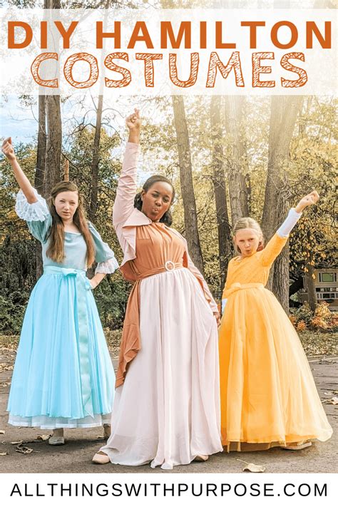 DIY Hamilton Costumes! King George and the Schuyler Sisters | Hamilton costume, Hamilton ...