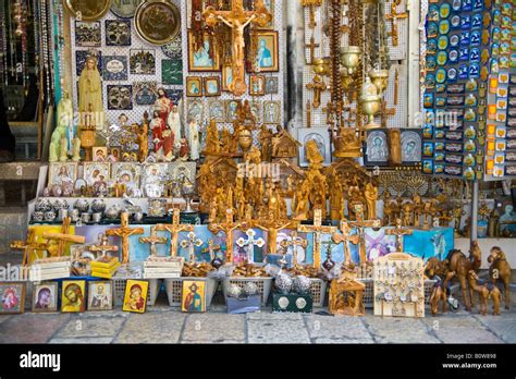 Christian souvenirs, Jerusalem, Israel, Middle East Stock Photo: 17765700 - Alamy