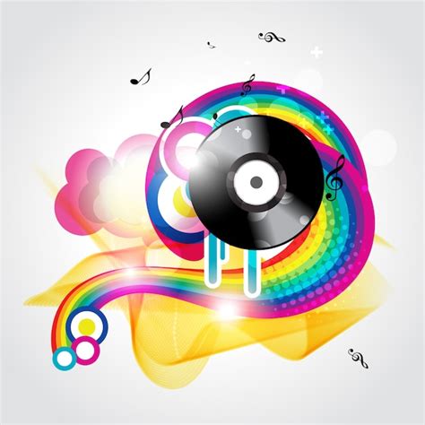 Free Vector | Colorful groovy music background