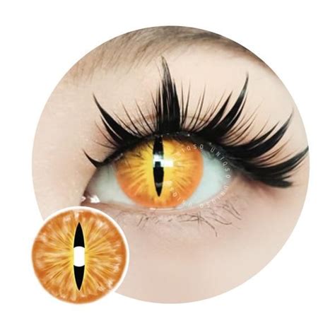 Sweety Crazy Orange Demon Eye / Cat Eye (New) | Contact lenses colored ...
