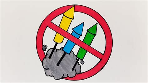 Pollution Free Diwali Poster Drawing // Say No To Crackers Drawing ...