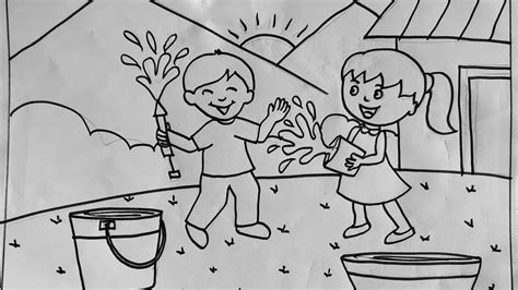 98 . Happy Holi Drawing - YouTube