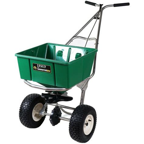 Lesco Stainless Steel Ice Melt Spreader - 80 Lbs. Hopper 102821 - Seed ...