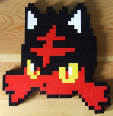 Litten - Pokemon [LEGO PIXEL ART] by InfiniteFireGamer on DeviantArt