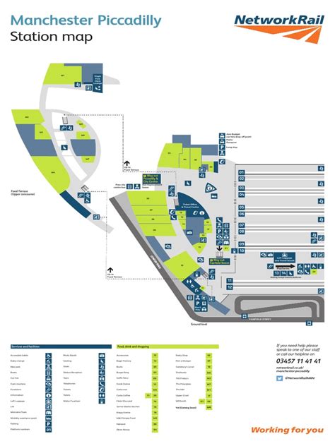 Manchester Piccadilly Station Map | PDF | Public Transport | Transport