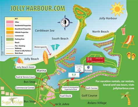 Jolly Harbour Antigua Map - Map With Cities