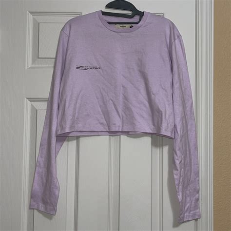 Pangaia | Tops | Pangaia Seaweed Fiber Long Sleeve Crop Tshirt Lavender ...