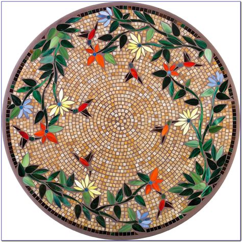 Mosaic Round Table Top Patterns - Tabletop : Home Design Ideas #A3npo4vP6K66827