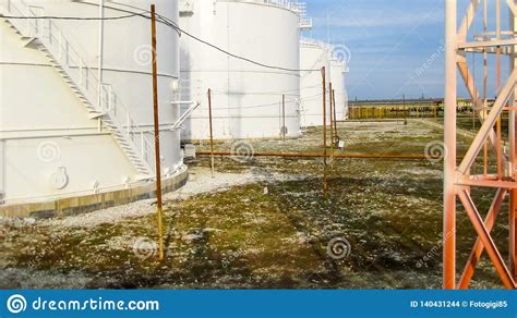 Storage Tanks for Petroleum Products Stock Photo - Image of polymer, polypropylene: 140431244