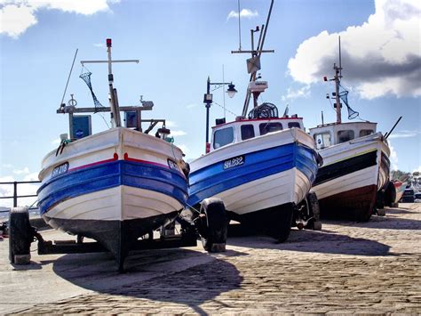 Fishing Boats, Filey | Fishing boats on the cobble landing, … | wivvy is getting there. | Flickr