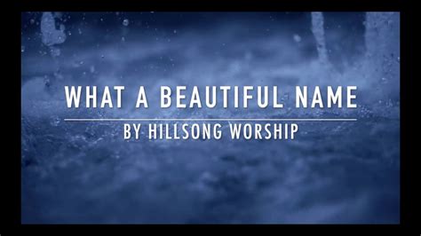 What A Beautiful Name Hillsong Worship – Telegraph