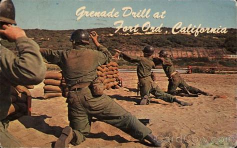 Vintage Fort Ord postcard circa 1960's. It looks like what we did in Basic Training at Fort Ord ...
