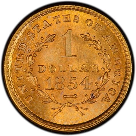 1854 Liberty Head Gold $1 Coin Values and Prices - Past Sales ...