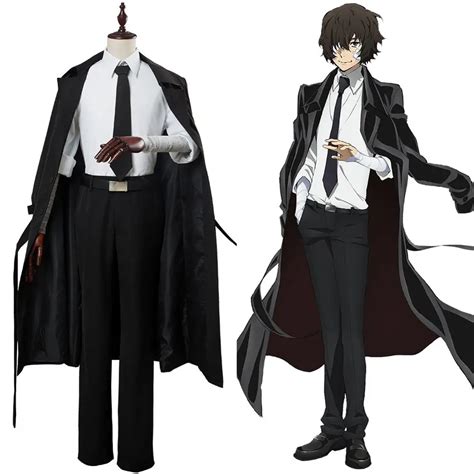 Bungo Stray Dogs Cosplay Osamu Dazai Cosplay Costume Trench coat Adult ...