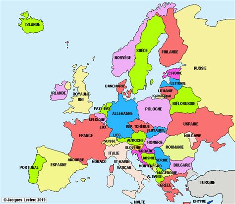 Europeans countries in french : r/europe