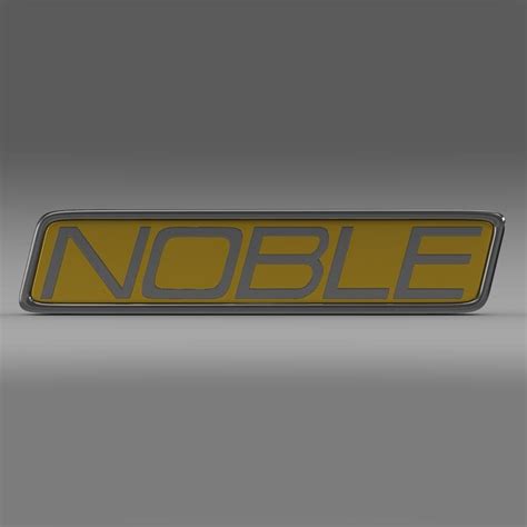 Noble Logo - 3D Model by Creative Idea Studio