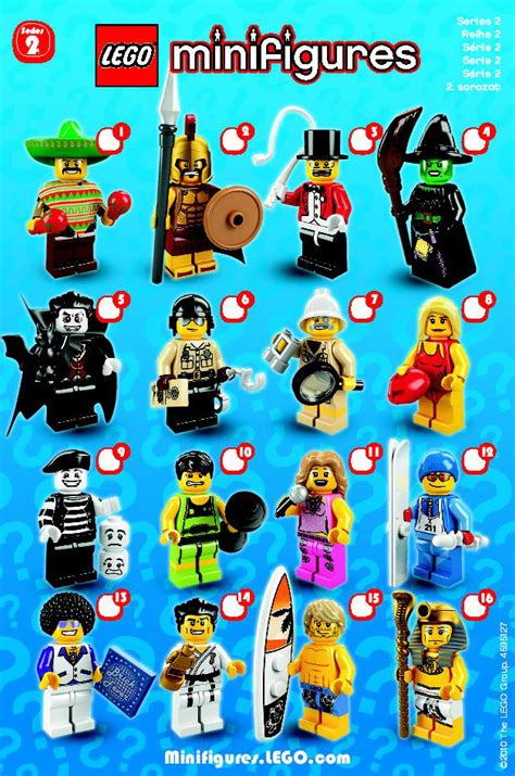 Lego Minifigures Series 2 Insert List Checklist – Kids Time