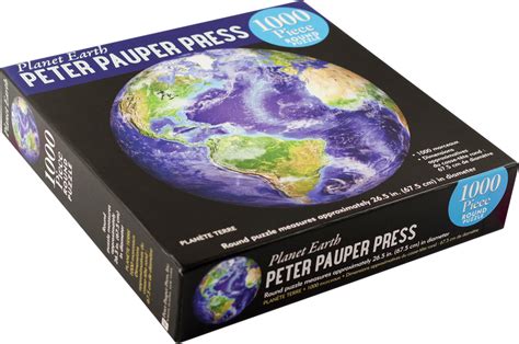 Planet Earth Round Jigsaw Puzzle – Peter Pauper Press