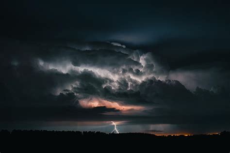 wallpaper lightning, thunderstorm, cloudy, clouds, sky HD : Widescreen : High Definition ...