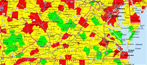 Virginia Air Quality Map