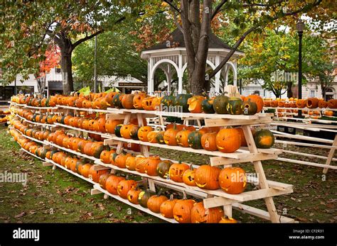 Pumpkin festival, Keene, Cheshire County, New Hampshire, NH, USA Stock ...