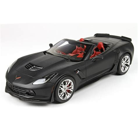 2015 Corvette C7 Z06 Convertible in Matt Black model car 1:18 Scale by BBR - Walmart.com ...