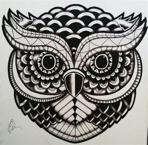 Zentangle Owl by lukemac on DeviantArt