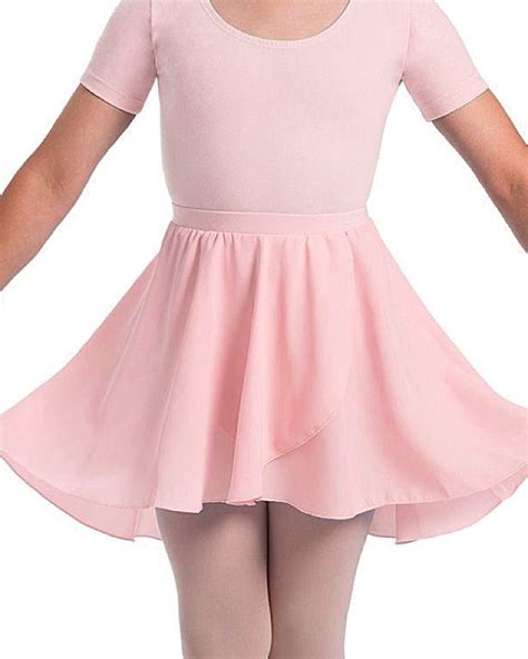 Elastic Slip-on Ballet Skirt in PINK/BLACK for Girls - Fitness & Fairies Dancewear