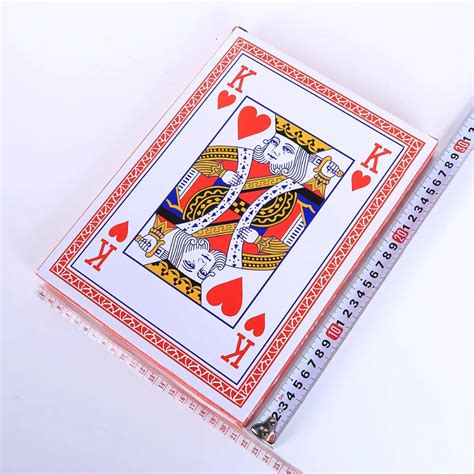 Jumbo playing cards A4 Size Full Deck Super Big paper poker cards ...