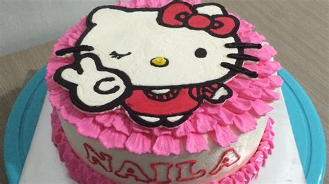 Gambar Kue Ultah Hello Kitty Buttercream – bonus