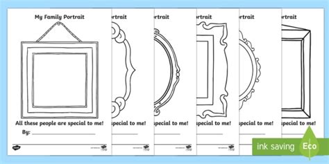 Family Portrait Sheets (Teacher-Made)