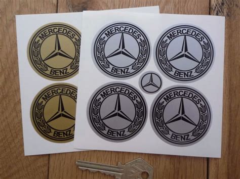 Mercedes Shaded Logo Cut Vinyl Sticker 4"