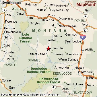 Philipsburg, Montana Area Map & More