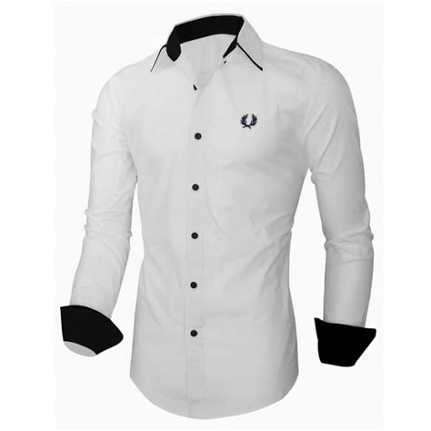 French Cufflinks Male Shirt New 2016 Men's Shirt Long Sleeve Casual Men ...