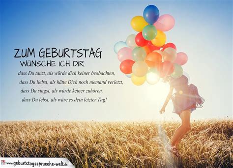 Geburtstagswünsche. | Karte zum Geburtstag mit schönem Spruch - Gebur… | Schöne ...