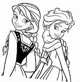 Printable Coloring Page Elsa sketch template