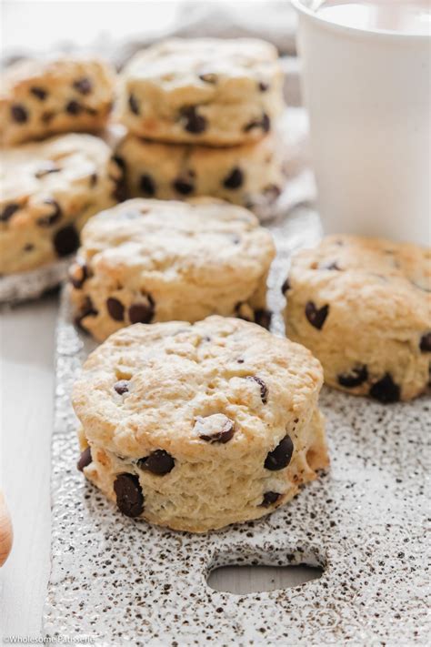 Easy Chocolate Chip Scones - Wholesome Patisserie