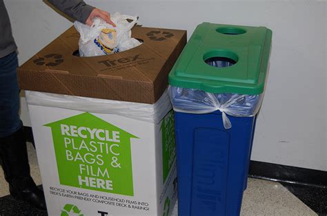 New Plastic Bag Recycling Bins Provided on Campus | Now | Drexel University