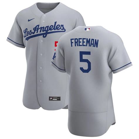 Men's Los Angeles Dodgers #5 Freddie Freeman White Cool Base Stitched ...